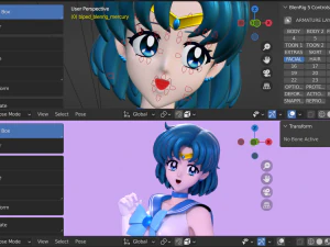 Ami mizuno-sailor mercury 3D Model