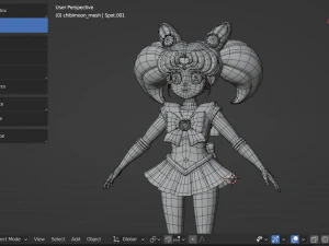 Sailor chibimoon-chibiusa 3D Model