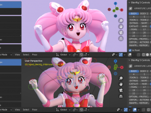 Sailor chibimoon-chibiusa 3D Model