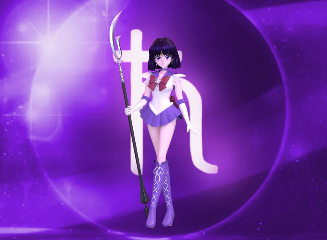 Sailor saturn-hotaru tomoe 3D Model .c4d .max .obj .3ds .fbx .stl .blend 