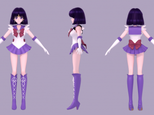 Sailor saturn-hotaru tomoe 3D 모델