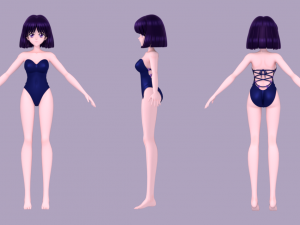 Sailor saturn-hotaru tomoe 3D 모델