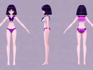 Sailor saturn-hotaru tomoe 3D 모델