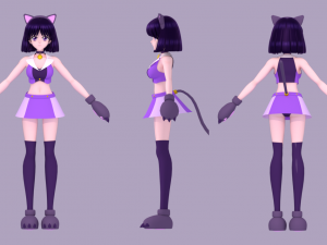 Sailor saturn-hotaru tomoe 3D 모델
