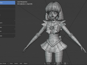 Sailor saturn-hotaru tomoe 3D 모델