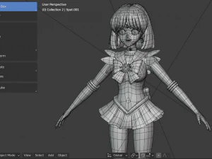 Sailor saturn-hotaru tomoe 3D Model