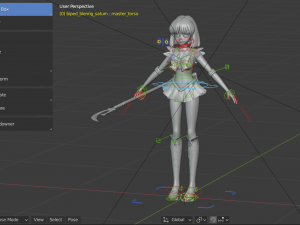 Sailor saturn-hotaru tomoe 3D 모델