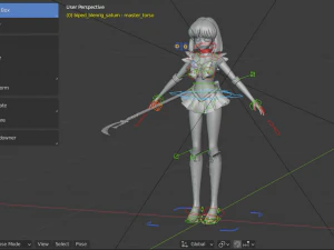 Sailor saturn-hotaru tomoe 3D Model