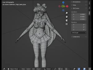 Sailor venus- aino minako 3D Model