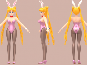 Sailor moon - usagi tsukino Modello 3D