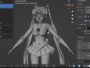 Sailor moon - usagi tsukino Modello 3D