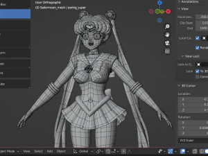 Sailor moon - usagi tsukino 3D Model