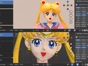 Sailor moon - usagi tsukino Modello 3D