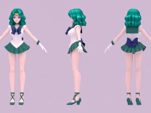 Sailor neptune- michiru kaiou 3D Model