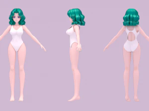 Sailor neptune- michiru kaiou 3D Model