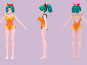 Sailor neptune- michiru kaiou 3D Модель
