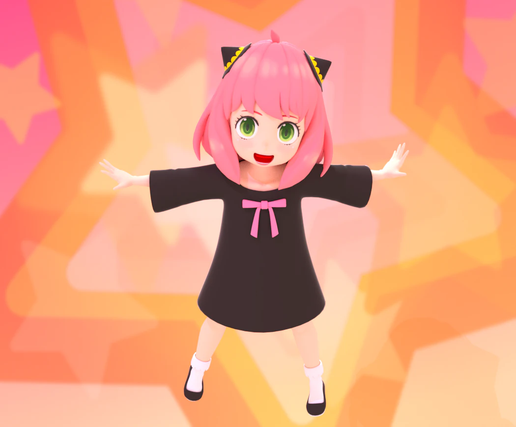 Anya forger 3D Model .c4d .max .obj .3ds .fbx .stl .blend 