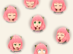 Anya forger Modello 3D
