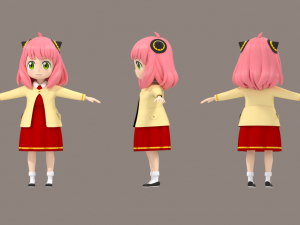 Anya forger Modello 3D
