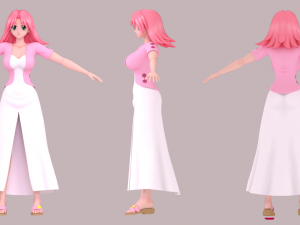 Agnes bell - asaba ureshiko Modelo 3D
