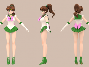 Sailor jupiter - makoto kino 3D 模型