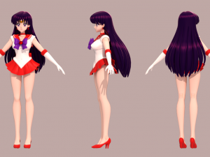 Sailor mars - rei hino 3D Model