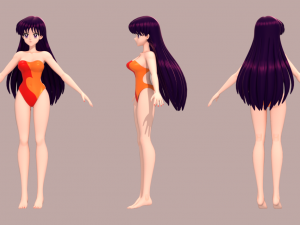 Sailor mars - rei hino 3D Model