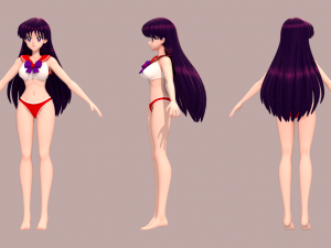 Sailor mars - rei hino 3D Model