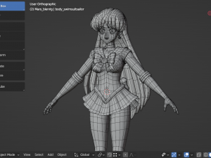Sailor mars - rei hino 3D Model
