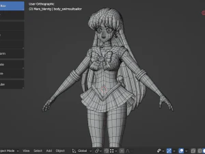 Sailor mars - rei hino 3D Model