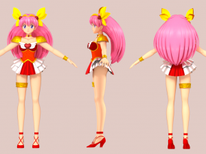 Wedding peach - momoko hanasaki 3D Model