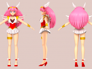 Wedding peach - momoko hanasaki 3D Model