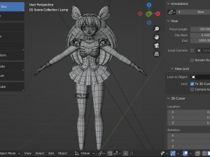 Wedding peach - momoko hanasaki 3D Model