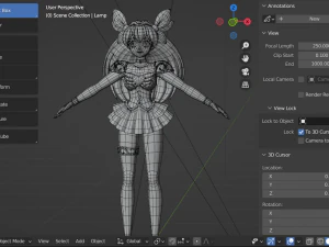 Wedding peach - momoko hanasaki 3D Model