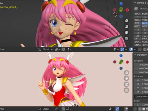 Wedding peach - momoko hanasaki 3D Model
