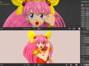 Wedding peach - momoko hanasaki 3D Model