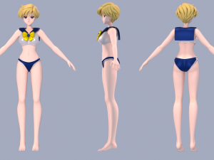Sailor Uranus - Haruka Tenou 3D 模型
