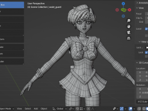 Sailor Uranus - Haruka Tenou 3D 模型