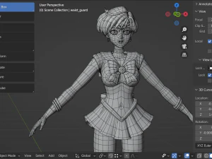 Sailor Uranus - Haruka Tenou 3D Model