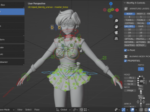 Sailor Uranus - Haruka Tenou 3D 模型