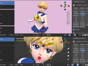 Sailor Uranus - Haruka Tenou 3D 模型