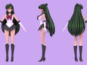 Sailor Pluto - Setsuna Meiou Modelo 3D