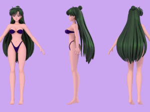 Sailor Pluto - Setsuna Meiou 3D Model