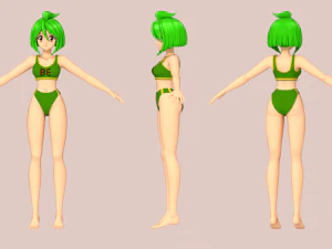Wedding Peach- Hinagiku Tamano 3D Model
