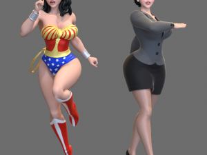 Wonder Woman - Cartoon style Modelo 3D