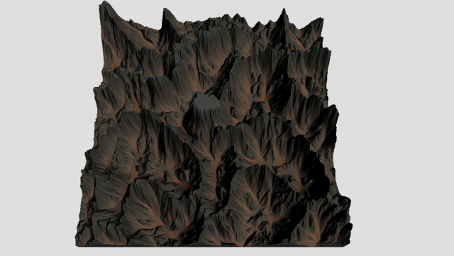 middle union mountain 3D Модель .c4d .max .obj .3ds .fbx .stl .blend 