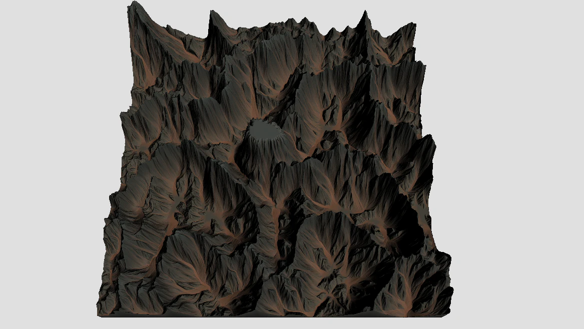 middle union mountain 3D Model .c4d .max .obj .3ds .fbx .stl .blend 