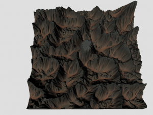 middle union mountain 3D Модель