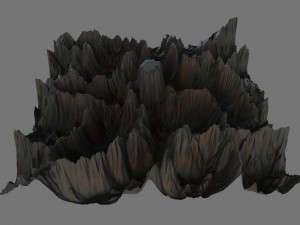 middle union mountain 3D Модель