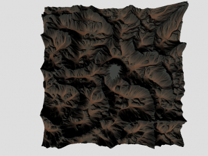 middle union mountain 3D Модель